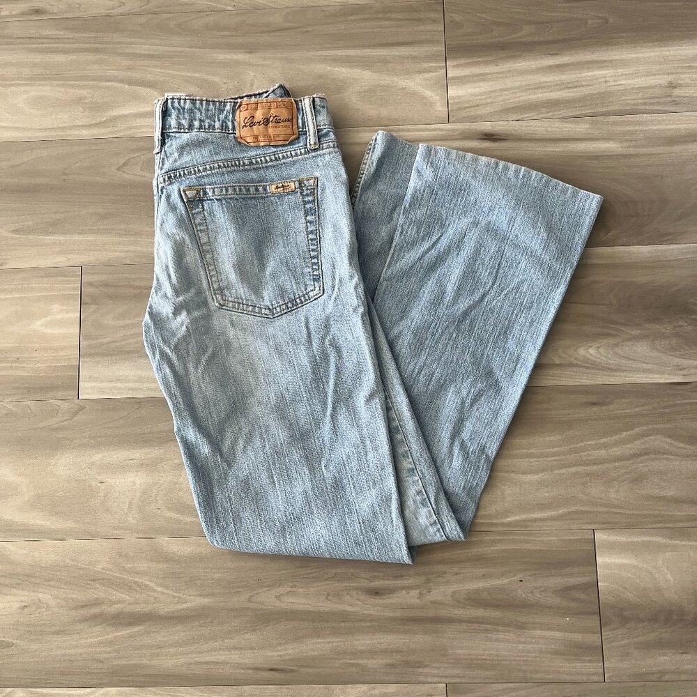 Vintage Levi Strauss Low-Rise Light Wash Bootcut Jeans
